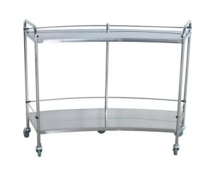 Wholesale Stainless Steel Fan Shape Instrument Trolley , Hospital Cart from china suppliers
