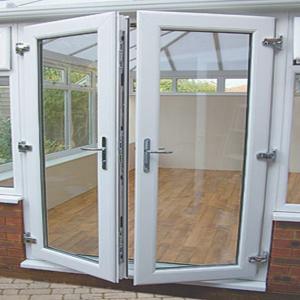 Wholesale Swing Opening PVC Glass Entry Door Double Triple Glazed Casement Glass Door from china suppliers