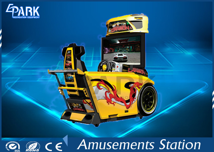 High Speed Car Racing Video Arcade Game Machine Support 4 Players Competing Online