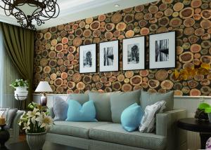 Wholesale Chinese Style Embossed 3D Home Room Decoration Wallpaper For Saloon / TV Background from china suppliers