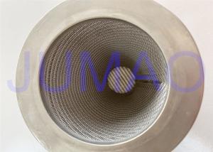 China 304 316L Stainless Steel Filter Element Conical Shaped For Beverage Industry on sale