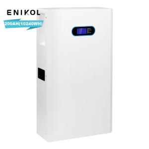 Wholesale Solar Wall Mounted LiFePo4 Battery 100ah 200ah 5kwh 10kwh Lithium Battery 48V from china suppliers