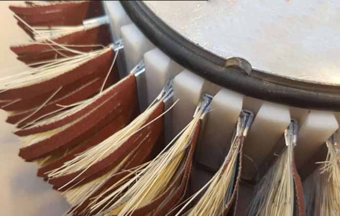 Sandpaper Brush Sisal Polishing Roller Brush Drum Sander With Rollers Brush Foor Wood Polishing