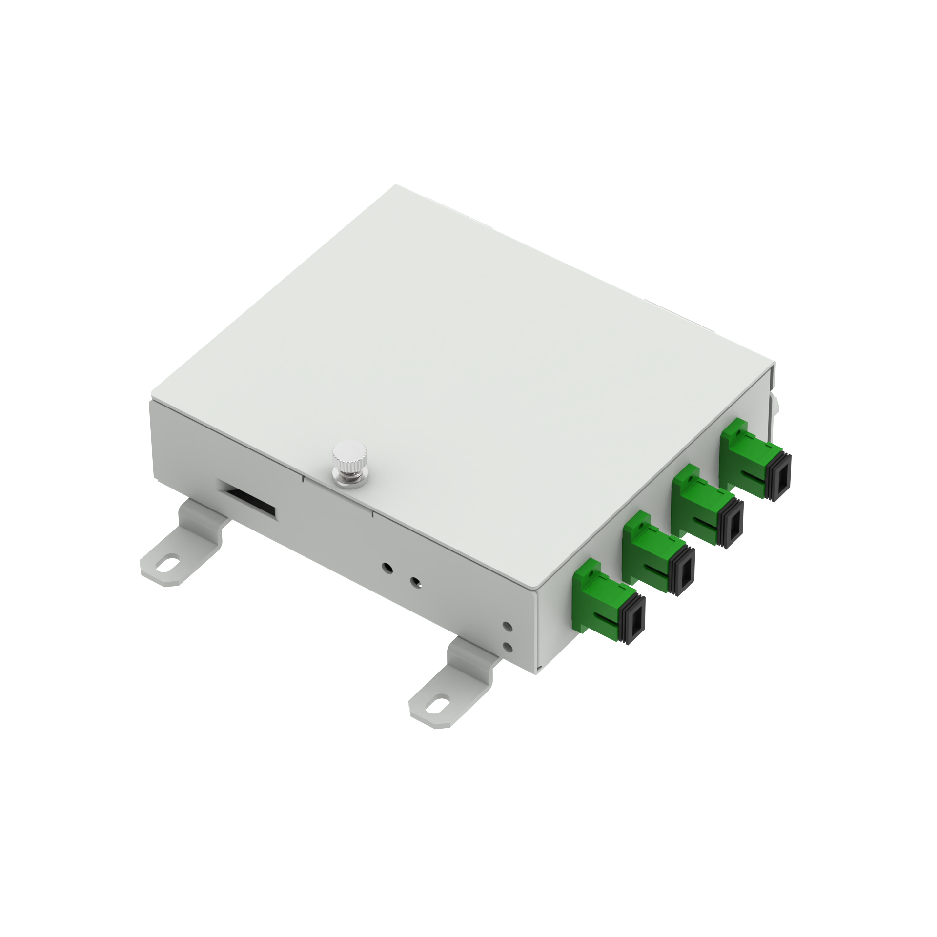 ODN Network SC APC Type 4 Cores Fiber Optic FTTH Terminal Box for FTTX Distribution