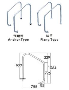 Wholesale CE ISO 1.0mm Polished Stainless Steel Swimming Pool Ladder from china suppliers