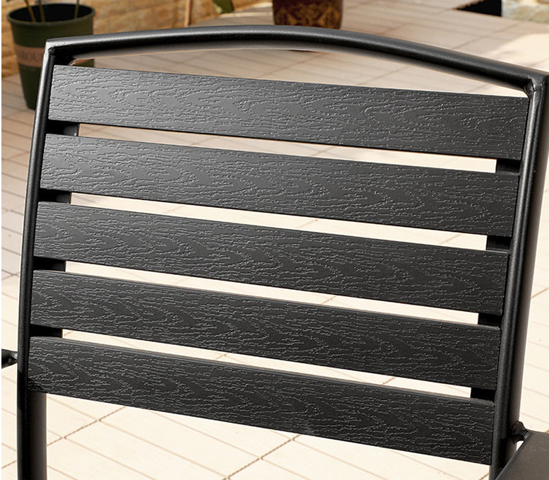 WPC Furniture Set Anti-Corrosion Patio Outdoor Outdoor Leisure Balcony Garden Cafe Outdoor Table And Chairs Set