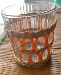 Best selling Seagrass bottle carrier Wicker detox bottle holder Seagrass glass