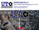 high efficiency rubber shredding machine/tyre shredder / waste rubber tire