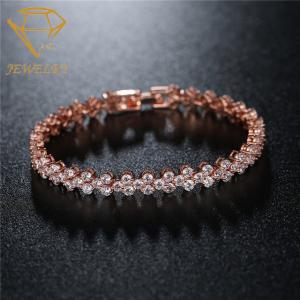 Wholesale 6.7 Inches Anti Allergy Diamond Tennis Bracelets AAA Cubic Zirconia from china suppliers