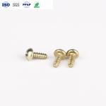 Golden Decorative Screws Carbon Steel Small Self Tapping Screws Disc Head For