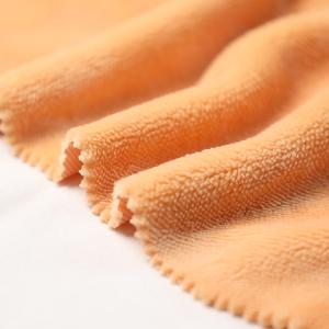 Wholesale Solid Orange Single Side Shu Velveteen Fabric 150gsm Short Plush For Pillowslip Sofa Cover from china suppliers