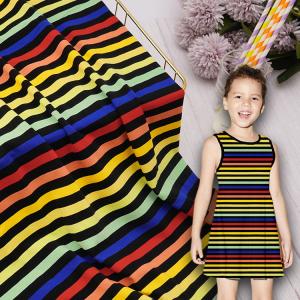 Wholesale Skin-Friendly Fashionable Striped Cotton Fabric For T- Shirt from china suppliers