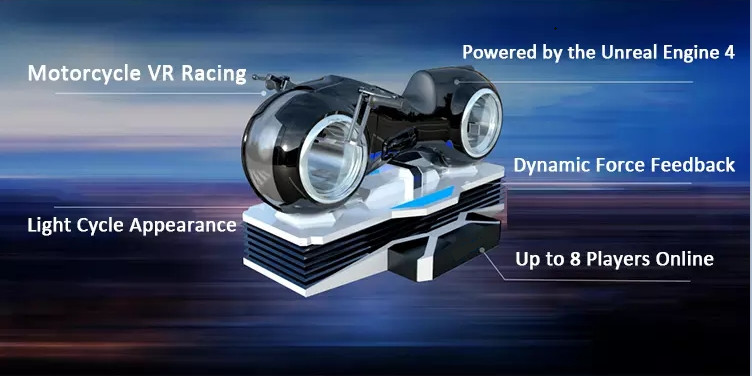 Virtual Reality Simulation Rides VR Motorcycle Simulator For Shopping Mall