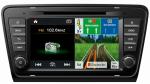 Ouchuangbo stereo satnavi car kit S100 Skoda Octavia 2013-2015 with USB 1080P