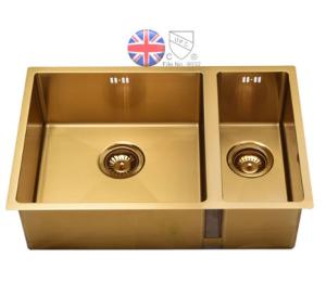 Wholesale Nano PVD Gold Undermount Stainless Steel Kitchen Sink Without Faucet from china suppliers