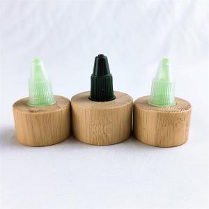 Wholesale 24/410 28/410 Disc Top Caps with Bamboo Collar for Lotion and Cosmetics from china suppliers