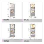 Cosmetic Shop Interior Design Gray Wooden Beauty Store Display Cabinet with