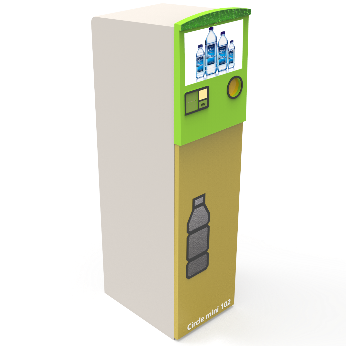 Commercial Supermarket Indoor Circle RVM 735 Rvm Reverse Vending Machine