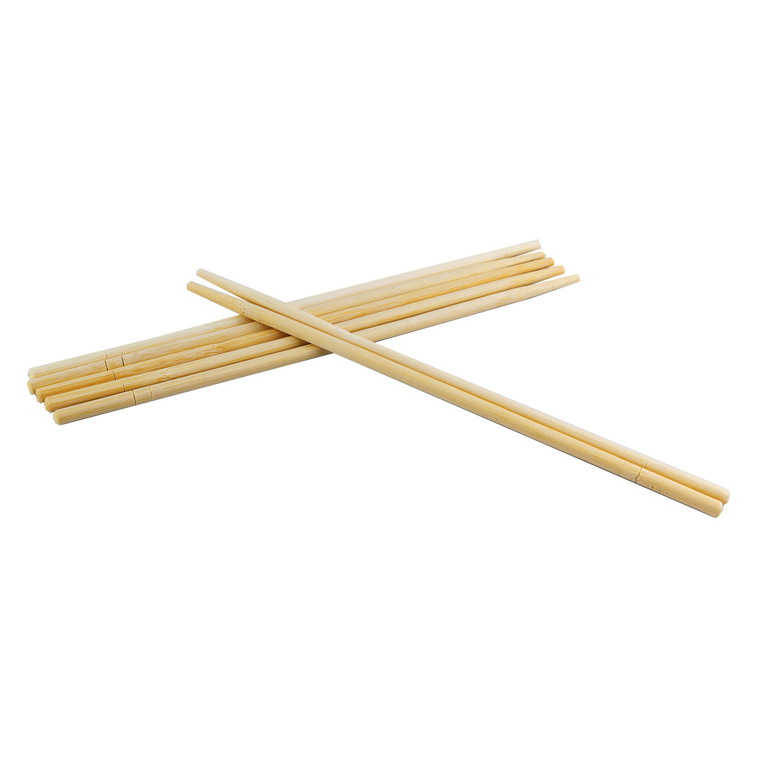 9" Wrapped Round Bamboo Chopsticks Mao Bamboo Material