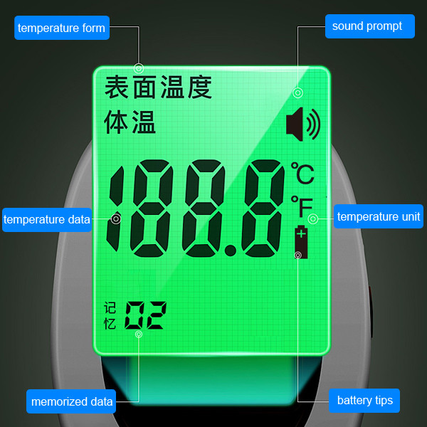 Household Infrared Forehead Thermometer Portable Non Contact Thermometer