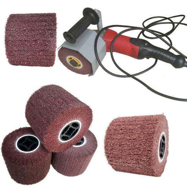 Stainless Steel Wire Drawing Wheel Cross Rubber Core Grinding And Polishing