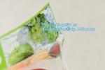 Fresh Lettuce Salad Fruits Pouches BOPP Anti Fog Leafy Vegetables Packaging Bags
