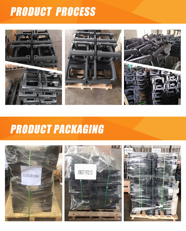 Q235 Rock Excavator Track Guards Link E320 16mm 30mm Excavator Accessories