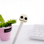 Halloween Gift creative gel ink pen 0.5mm Creative Scary Skeleton Head Model Gel