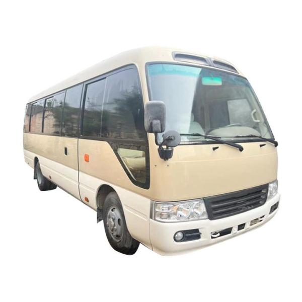 Used Toyota Coaster Bus with 30 Seats Good Condition EURO 3 Emission Diesel Fuel