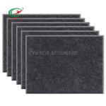 10 Pack PET Acoustic Panels Dark Grey Felt Rectangle Wall Panels Music Studios