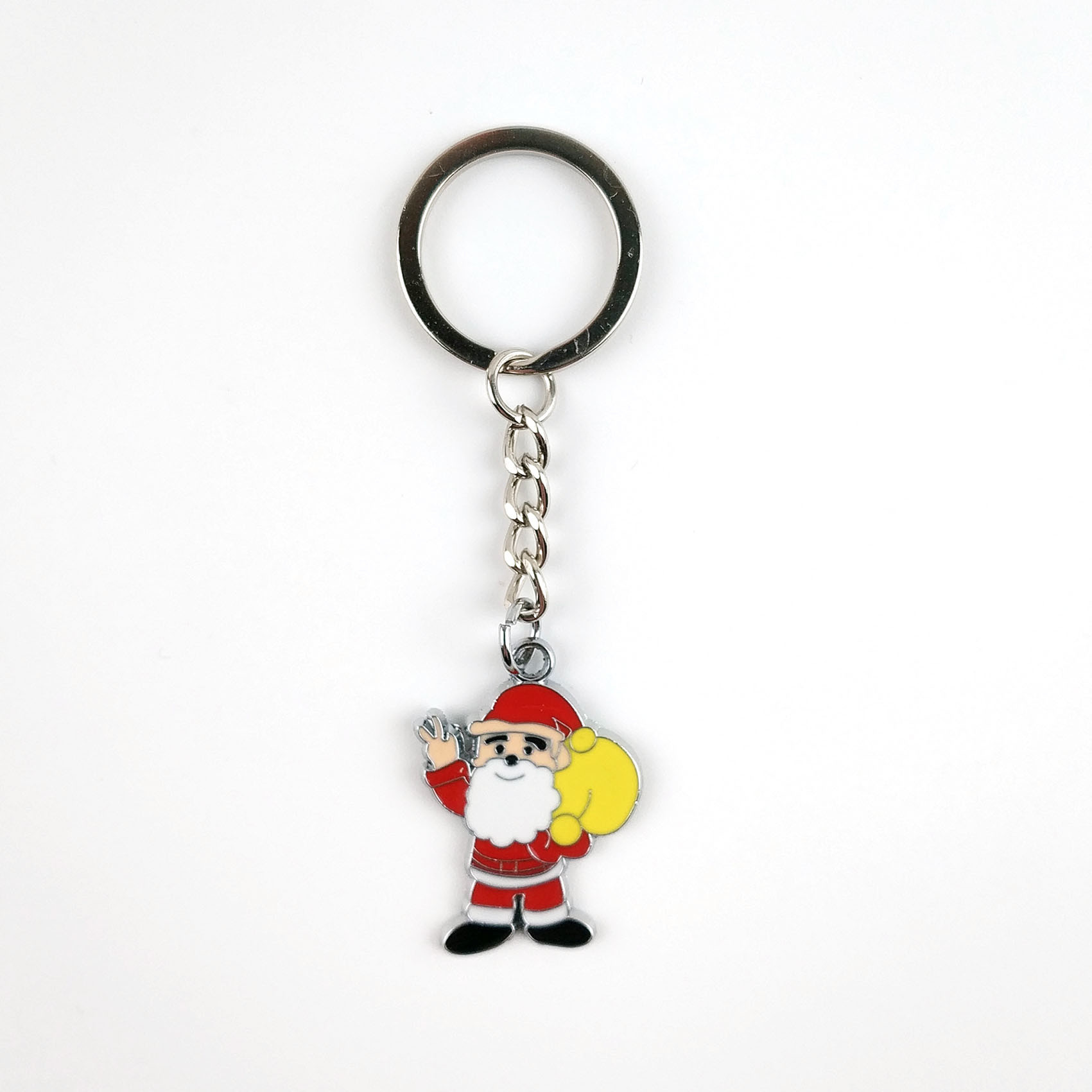 Christmas Themed Soft Enamel Keychain Festive Santa Designs for Holiday Cheer