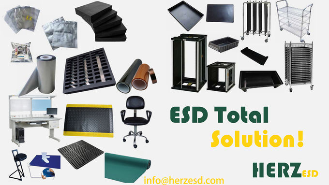 PU Leather Surface ESD Safe Chairs / Ergonomic Lab Stools Feet Rest Available