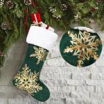 3PC Christmas Stocking,Sequin Hanging Stocking Decorations Christmas Party