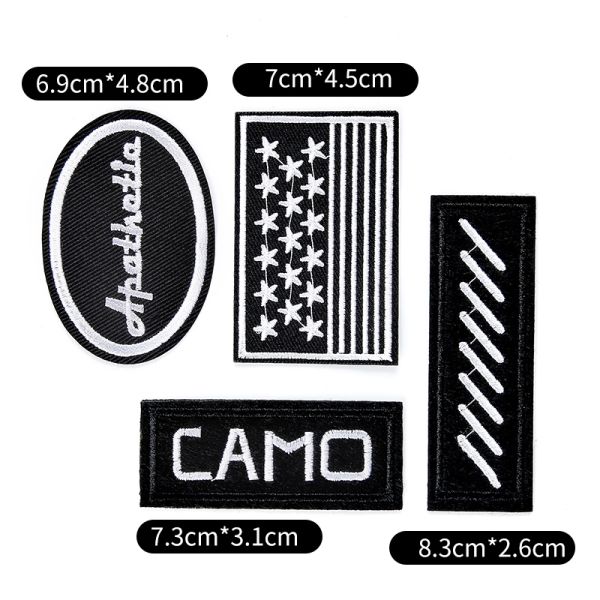 custom China sequin patch woven patch rubber patch