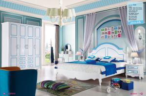 Wholesale painted teen-agers bed room set furniture,#916 from china suppliers