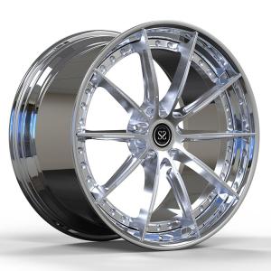 Wholesale For Audi RS5 Polish barrels 2-PC Staggered 19 and 21 inch Sport Car Wheel Rims from china suppliers