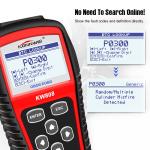Red Obd2 Professional Diagnostic Tools 16pin Obd Adaptor Male For 12V OBD2 Cars