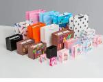 OEM Luxury Black Paper Jewelry Gift Bags 12x16x7cm To 29x22x9cm