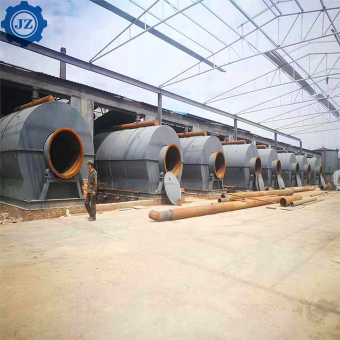 15 Ton No Pollution Waste Tire Pyrolysis Machine Scrap Tire Recycling To Oil Line