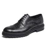 Comfortable Mens Leather Loafers Summer Durable Mens Brown Slip On Dress Shoes