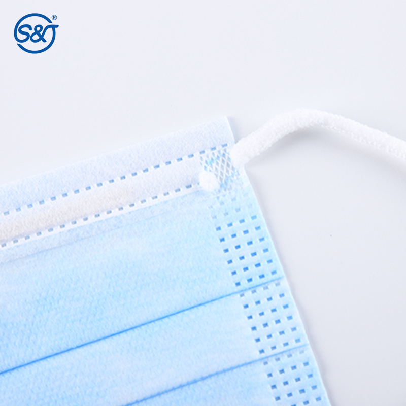 Wholesale price BFE99% Type IIR en14683 3 ply surgical face mask high quality disposable non-woven medical mask for hospital