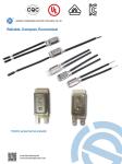 Bimetal Snap–Action Disc / Motor Thermal Protector , UL VDE approved 50-170℃