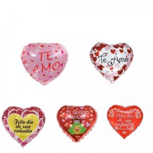 Wholesale Wholesal New Type 18 inch heart-shaped Spanish Foil Balloons Party Decoration Festival Mothers