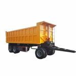 Construction Landscaping Van Type Dump Semi Truck Trailer with Fuwa / BPW Axle