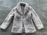 Warm Ladies' Mink Faux Fur Reverse Collar Coat / Faux Fur Jacket TW67737