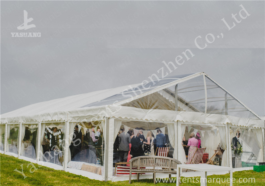 Transparent PVC Fabric Cover Outdoor Luxury Wedding Tents with Aluminum Frame