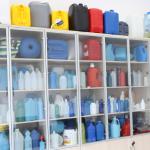HDPE Jerrycan Blow Molding Machine Plastic Small Bottle 37kW Double Station