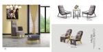 Modern Deluxe Different Design Metal Frame Luxury Leisure Fabric Leather Lounge