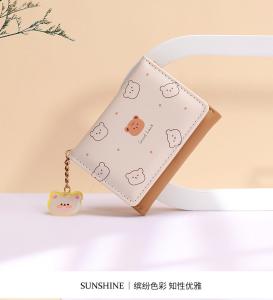 Wholesale SMALL PURSE LADIES PURSE SHORT STYLE GIRL STUDENT FASHION CARTOON COIN WALLET WHOLESALE WALLET CLIP FEMALE from china suppliers