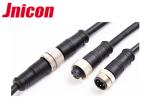 4 Pin Waterproof Male Female Connectors Electrical Metal Locking Ring